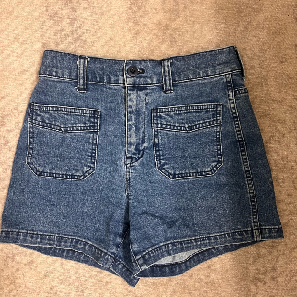 Madewell high waisted denim shorts